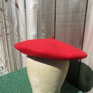 Vintage Roos/Atkins Red French Beret Hat